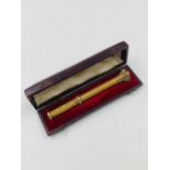 AN S MORDAN & CO'S PATENT PROPELLING PENCIL WITH INTAGLIO BLOODSTONE SEAL END WITH CREST