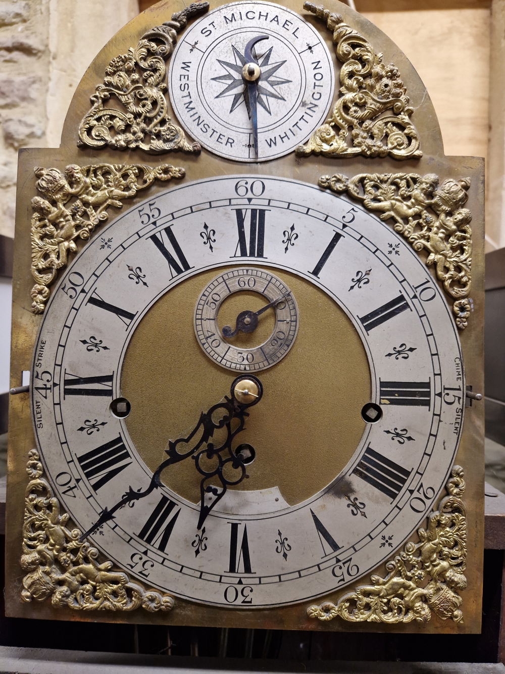 AN EARLY 20th C. MAHOGANY LONG CASED THREE TRAIN CLOCK WITH TUBULAR BELL STRIKE AND CHIME, THE - Image 2 of 8