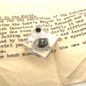 THE SMALLEST BOOK IN THE WORLD, CONTAINING THE LORD'S PRAYER IN SEVEN LANGUAGES. THE PLATES CUT IN
