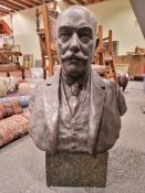 J BRAVOVICH, A BRONZE BUST OF EDGAR ISRAEL COHEN (1853-1933),COHEN WAS FIRSTLY INVOLVED WITH THE