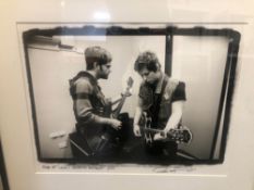 ROSS HALFIN. ARR. KINGS OF LEON, NEWCASTLE, AUSTRALIA. SIGNED LIMITED EDITION BLACK AND WHITE