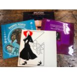A BOX OF VARIOUS RECORDS, MOSTLY CLASSICAL AND SPOKEN WORD, SOME SOUNDTRACKS AND SOUL MUSIC.
