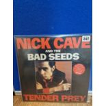 NICK CAVE AND THE BAD SEEDS -TENDER PREY LP WITH LTD EDITION 12" OF NICK CAVE READING EXTRACTS