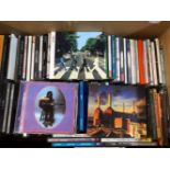 A QUANTITY OF CD's MOSTLY ROCK AND POP INCLUDING THE BEATLES, PINK FLOYD, LED ZEPPELIN, REM, ADELE