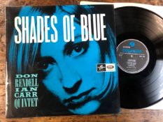 DON RENDALL IAN CARR QUINTET - SHADES OF BLUE LP 1965 MONO 1ST PRESSING COLUMBIA 33SX 1733 FRONT