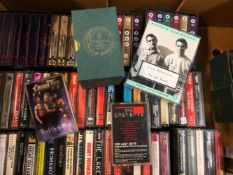A QUANTITY OF SOUNDTRACKS, PLAYS AND SPOKEN WORD CASSETTE ALBUMS AND BOX SETS INCLUDING, HITCH