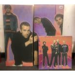 SET OF 3 COLDPLAY ART PRINTS ON CANVAS, 2 x 30 x 65 cm AND THE OTHER 35 x 35 cm