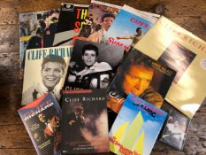 A SMALL COLLECTION OF CLIFF RICHARD AND THE SHADOWS RECORDS AND MEMORABILIA INCLUDING - TWENTY LP's,