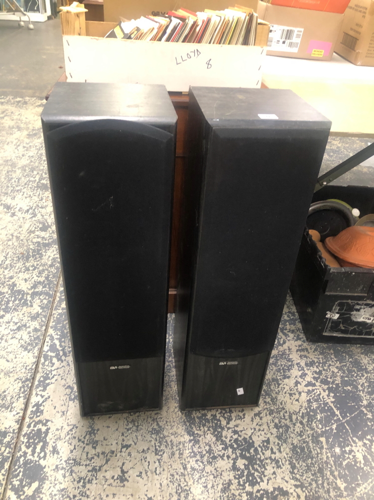 A PAIR OF ACOUSTIC SOLUTIONS SPEAKERS, MODEL AB120