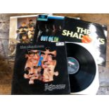 EIGHTEEN THE SHADOWS LP'S AND ONE BOX SET AND BOOK INCLUDES - FACTORY SAMPLE OF JIGSAW SX6148, ME