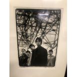 STEVE DOUBLE. ARR. OASIS, JODRELL BANK, FEB 1997, SIGNED LIMITED EDITION BLACK AND WHITE