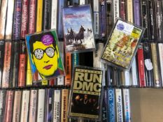 A QUANTITY OF 90's ROCK AND POP CASSETTE ALBUMS INCLUDING BLUR, STONE ROSES, MASSIVE ATTACK,