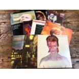 TEN DAVID BOWIE LP RECORDS INCLUDING 1st PRESSING ZIGGY STARDUST, 1st PRESSING ALADDIN SANE