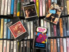 US ROCK: A QUANTITY OF 60's/70's AMERICAN ROCK CASSETTE ALBUMS INCLUDING THE DOORS, JIMI HENDRIX,
