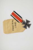 Second World War Third Reich 2nd class Iron Cross in original paper bag