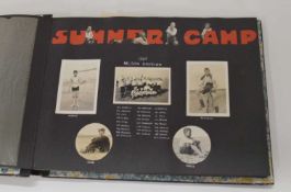 Pre-WWII British photograph/scrap album of 'Nelson's Division' Sea Scouts summer camp 1935, large