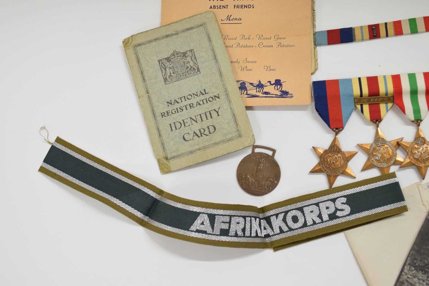 Second World War British medal group comprising 1939-45 Star, Africa Star with First Army clasp, - Image 3 of 5