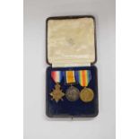 First World War British trio medal group comprising 1914-15 Star, 1914-18 War medal, 1914-1919