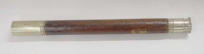 19th century single draw British military telescope, manufactured by and stamped 'T. Cooke & Sons
