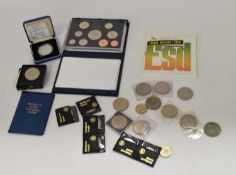 Quantity of 20th century British coins to include five 1977 Queen's Silver Jubilee crowns, Diana and