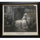 After James Northcote (British, 18th/early 19th Century), Plate 4: The modest girl in her bed