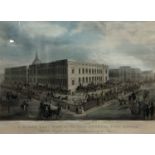 After James Pollard (British, 19th Century), A North East View of the New General Post Office With
