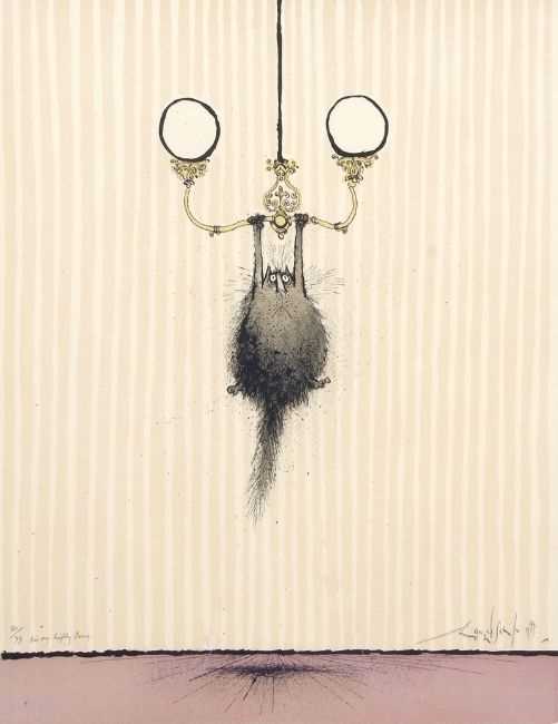 Ronald Searle (British, 20th Century), 'He's Very Highly Strung', limited edition print, titled