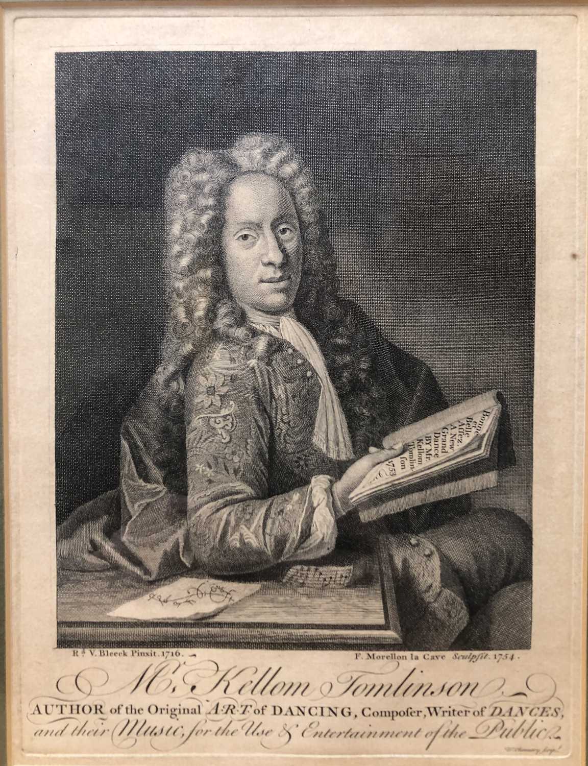 After Richard Van Bleeck (Dutch, 17th Century), Portrait of "Mr Kellom Tomlinson, author of the - Image 2 of 2