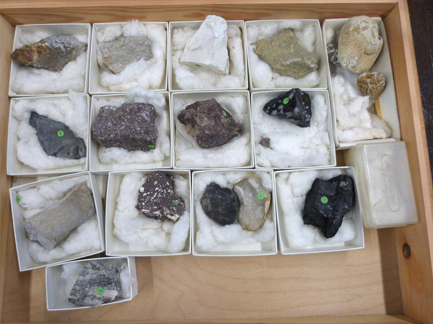 Collection of mineralogical and soil samples housed in wooden storage boxes - Image 10 of 12