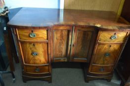 Early Victorian mahogany and rosewood cross banded sideboard of Scottish design, fitted with two