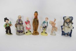 Group of porcelain figures including Royal Doulton figures of Jack and Jill and quantity of