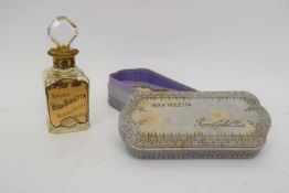 Rogers & Gallet perfume bottle, Vera Violetta, in original box, of WWI vintage