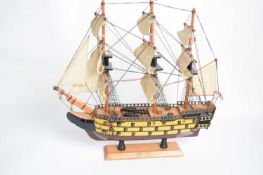 Contemporary model of HMS Victory, 44cm high