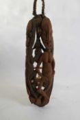 Tribal/ethnographica interest - Papua New Guinea large mask or wall hanging with hybrid