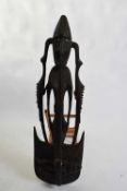 Tribal/ethnographica interest - Papua New Guinea wall hanging food hook of anthropomorphic form