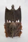 Tribal/ethnographica interest - Papua New Guinea wall hanging formed as a bat over an