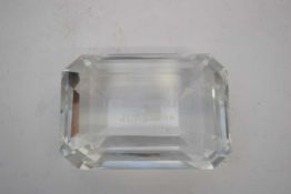 Tiffany & Co cut crystal glass desk ornament or paperweight, marked to front 'Iberduero S.A. US$