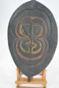 Tribal/ethnographica interest - Papua New Guinea flat hardwood oval Gope mask with an