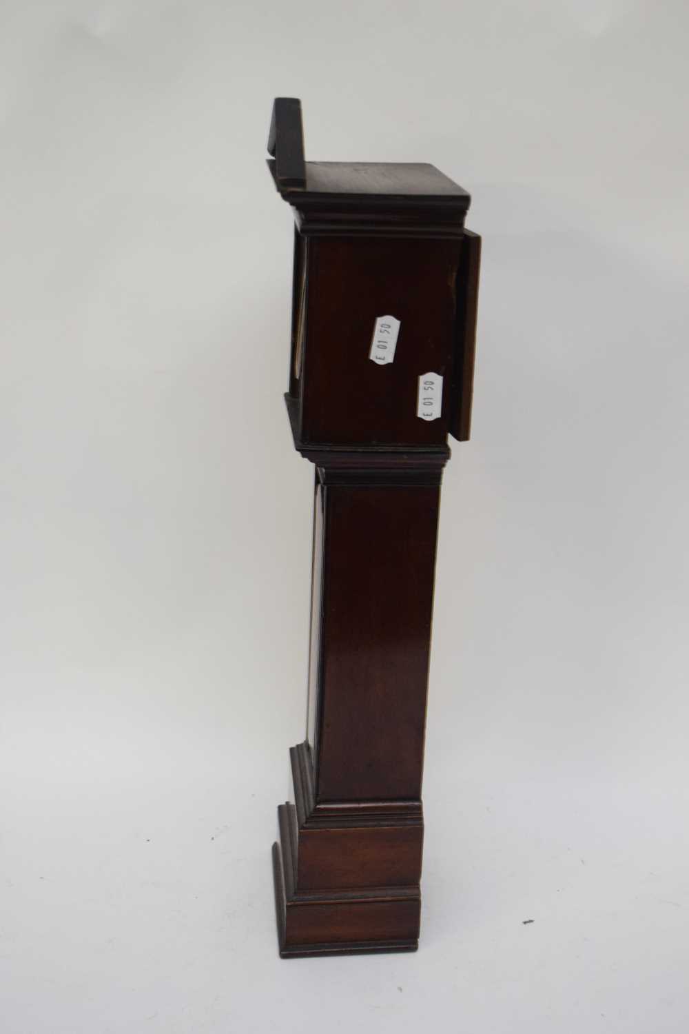 Late 19th/early 20th century miniature longcase clock in architectural case fitted with a keyless - Image 2 of 5