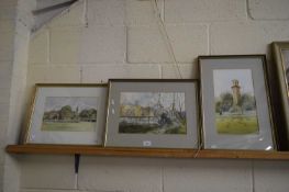 EILEEN M SMITH, GROUP OF THREE WATERCOLOURS, KEW GARDENS, KEW CHURCH AND HAMPSTEAD HEATH, F/G,