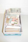 SHOEBOX CONTAINING A LARGE QUANTITY OF MIXED EARLY 20TH CENTURY POSTCARDS
