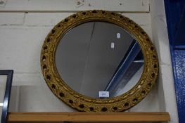 CIRCULAR GILT FRAMED WALL MIRROR