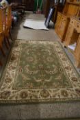 DUNELM LEGACY GREEN RUG, 160 X 230CM