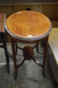 EDWARDIAN MAHOGANY TWO-TIER OVAL TABLE, 75CM WIDE