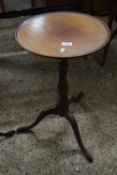 SMALL MAHOGANY WINE TABLE WITH CIRCULAR TOP, 38CM WIDE