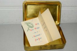 PRINCESS MARY 1914 CHRISTMAS GIFT TIN COMPLETE WITH CARD