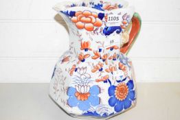 LARGE MASONS IRONSTONE JUG (A/F)