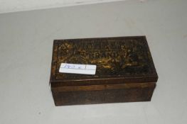 VINTAGE PIONEER TOBACCO TIN CONTAINING WOODEN DOMINOES