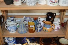 QUANTITY OF ENGLISH CERAMICS, MAINLY SMALL JUGS