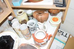 VARIOUS CERAMICS TO INCLUDE ART POTTERY VASES